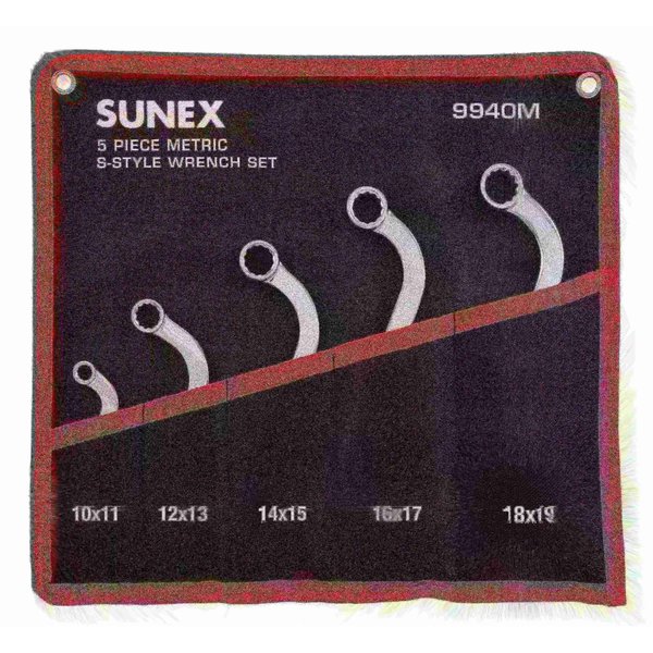 Sunex WR SET MET 5 PC S-STYLE DBL BOX END SU9940M